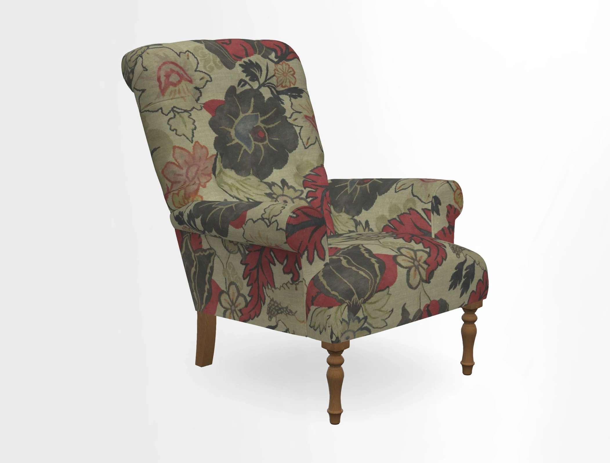 Chelsham Chair in Roxburgh Herringbone Paprika