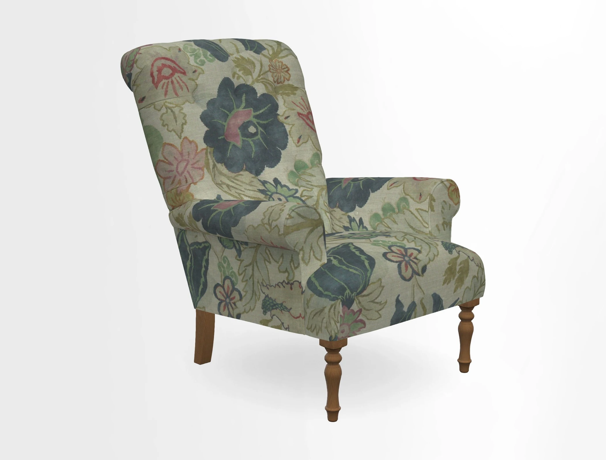 Chelsham Chair in Roxburgh Herringbone Paprika