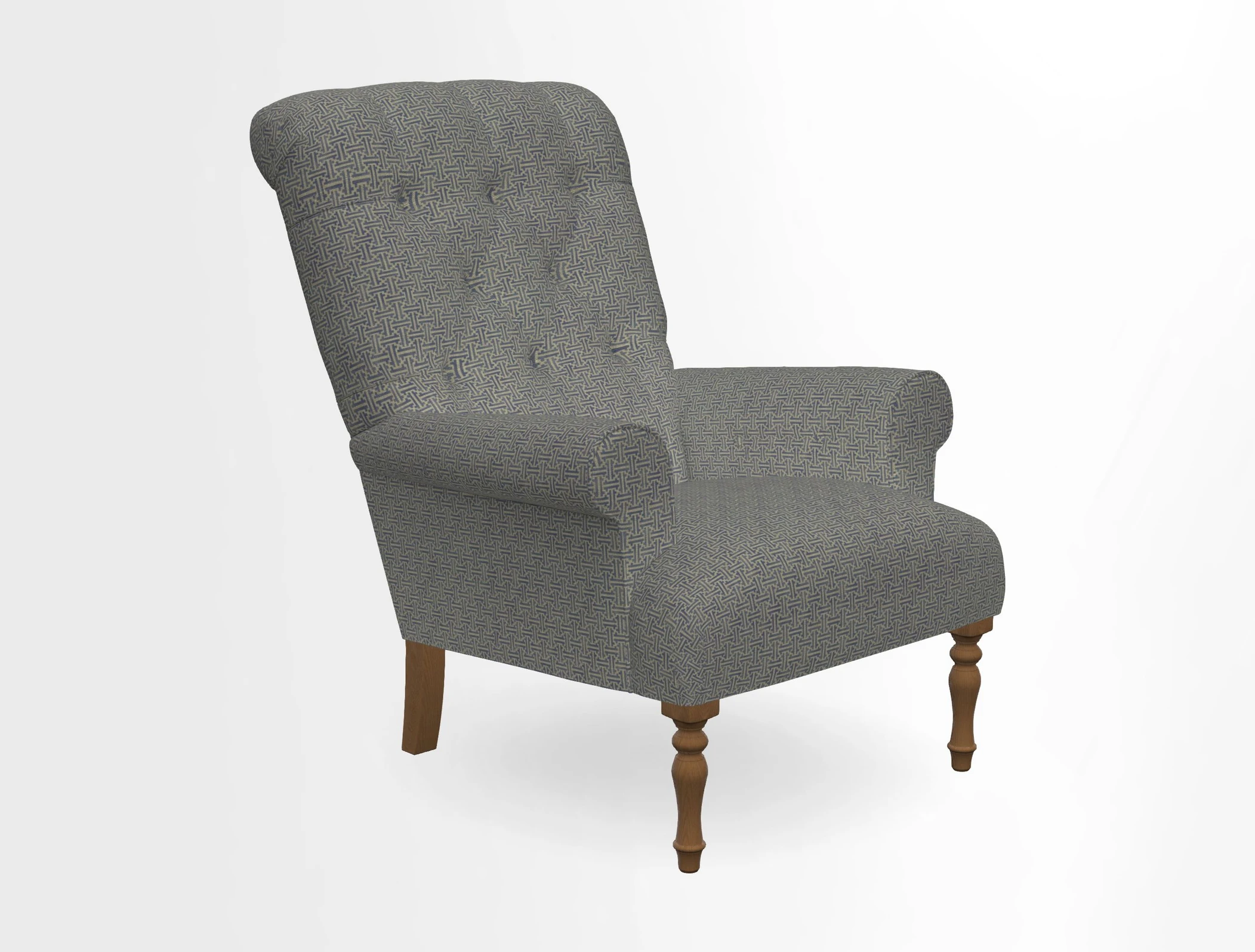 Chelsham Chair in Roxburgh Herringbone Paprika