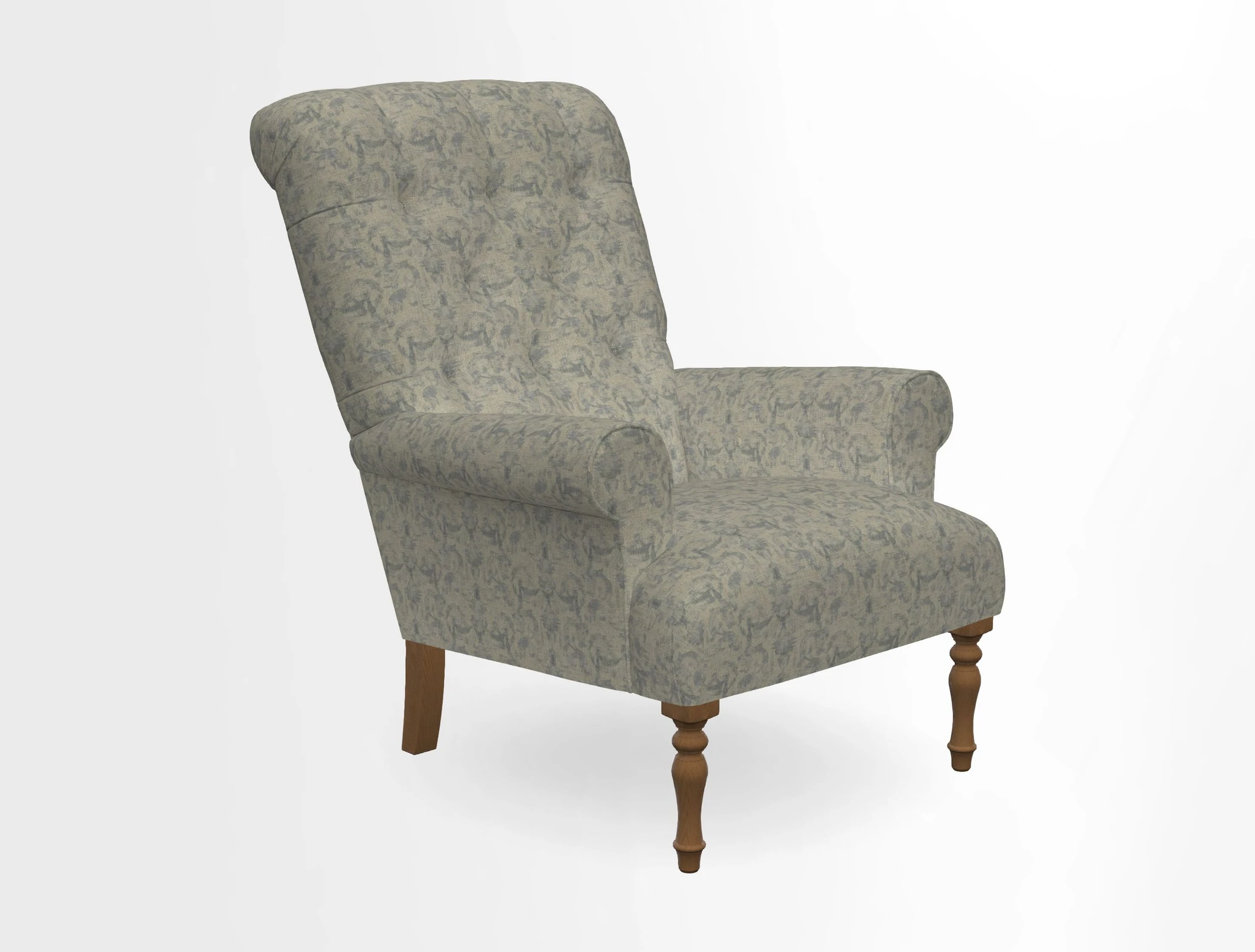 Chelsham Chair in Roxburgh Herringbone Paprika