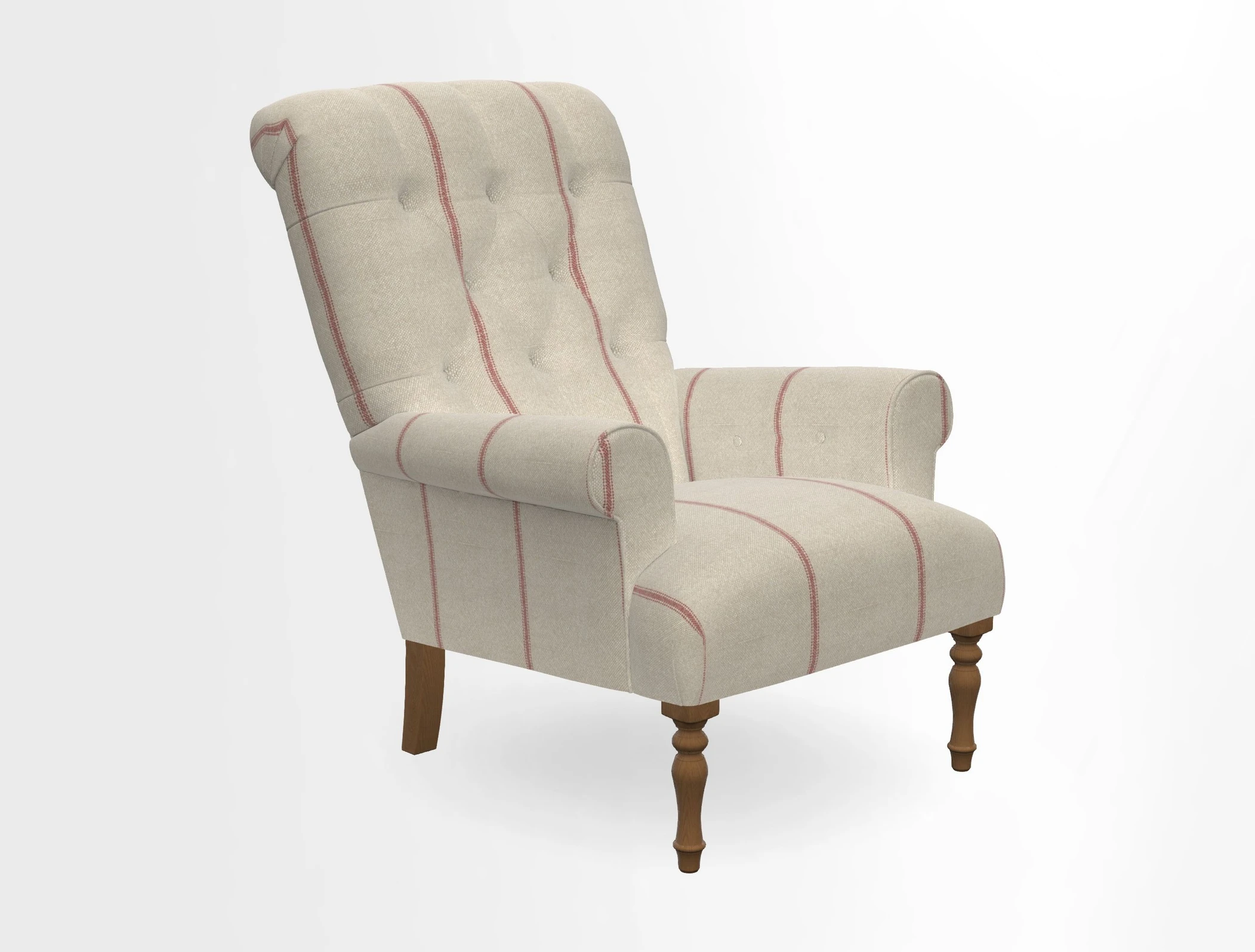 Chelsham Chair in Roxburgh Herringbone Paprika