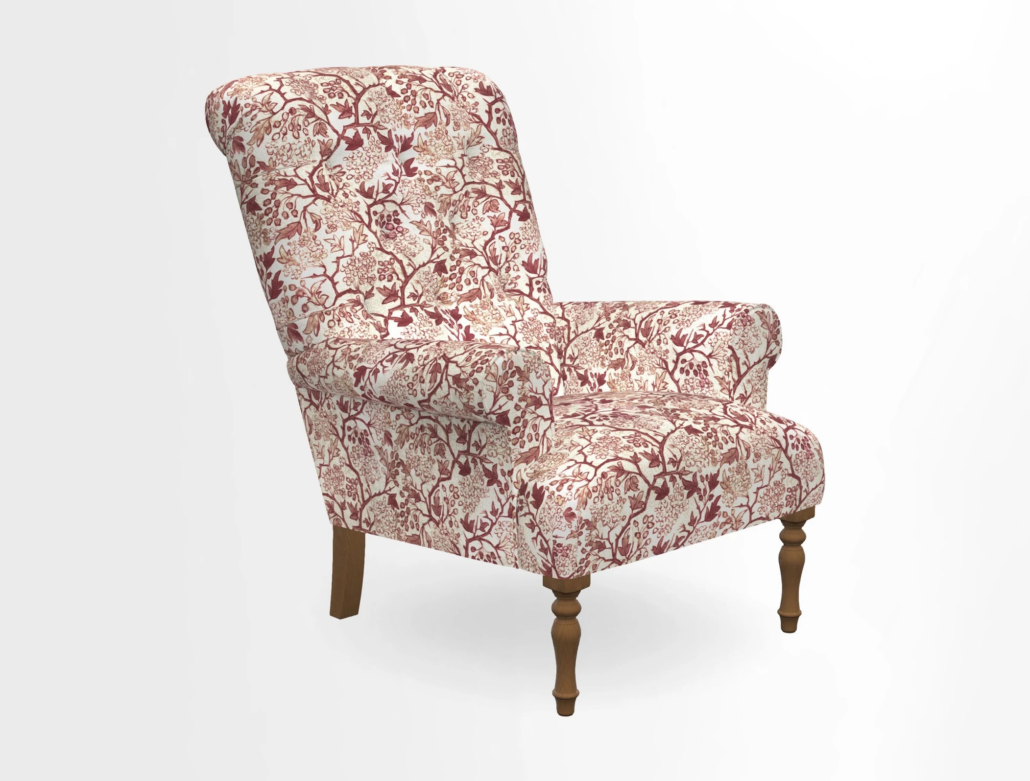 Chelsham Chair in Roxburgh Herringbone Paprika