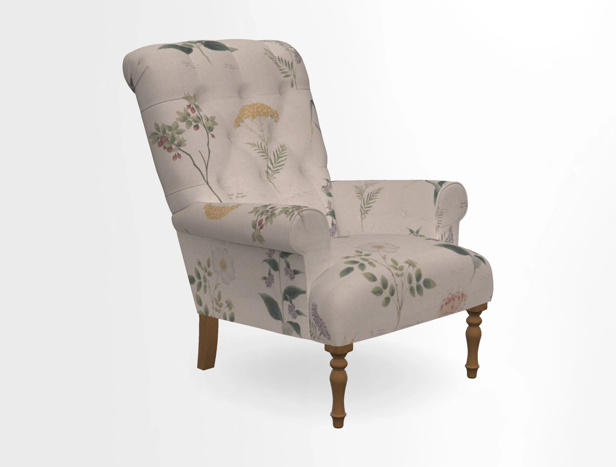 Chelsham Chair in Roxburgh Herringbone Paprika