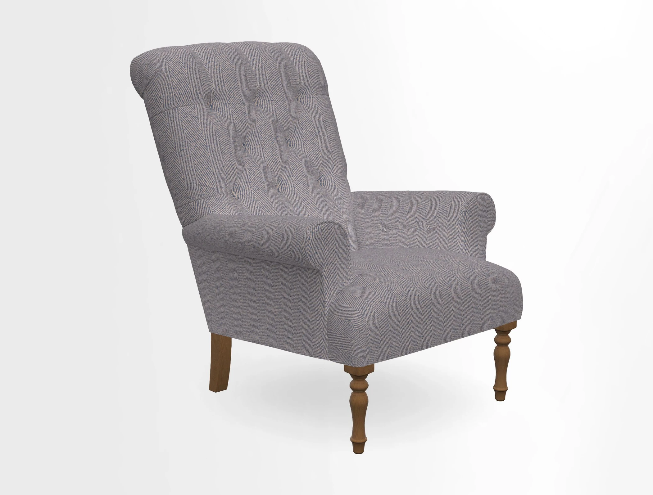 Chelsham Chair in Roxburgh Herringbone Paprika