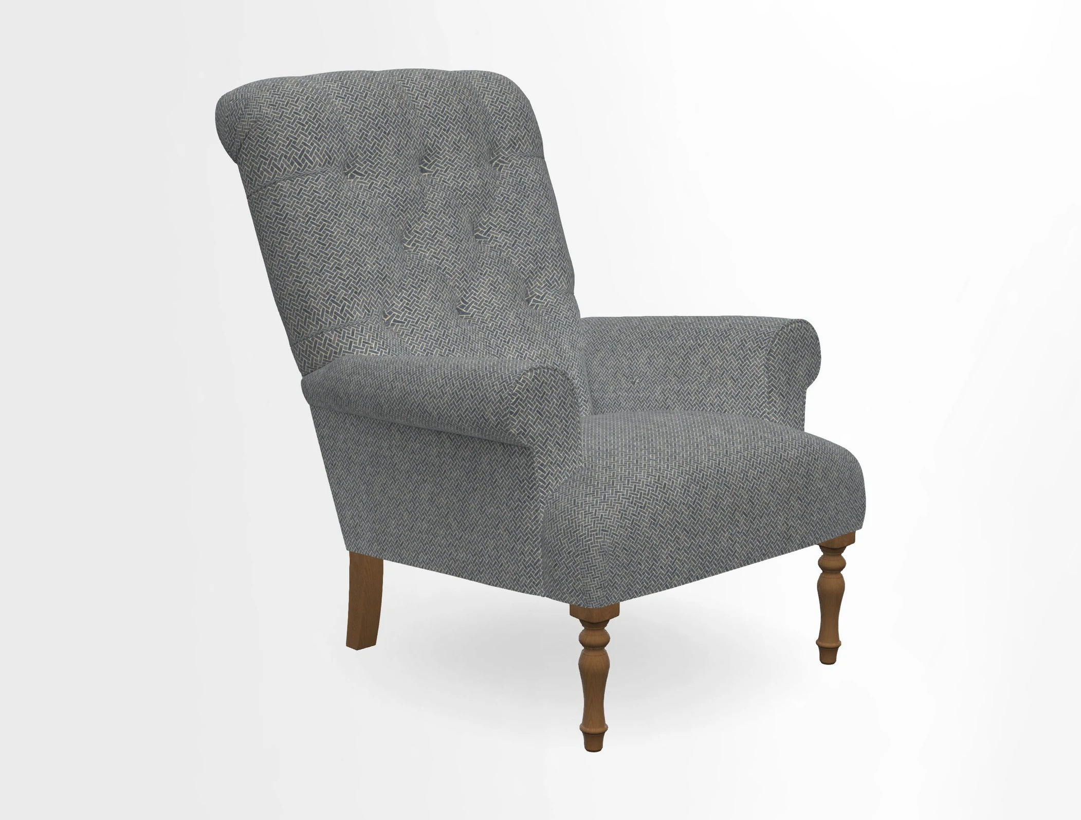 Chelsham Chair in Roxburgh Herringbone Paprika