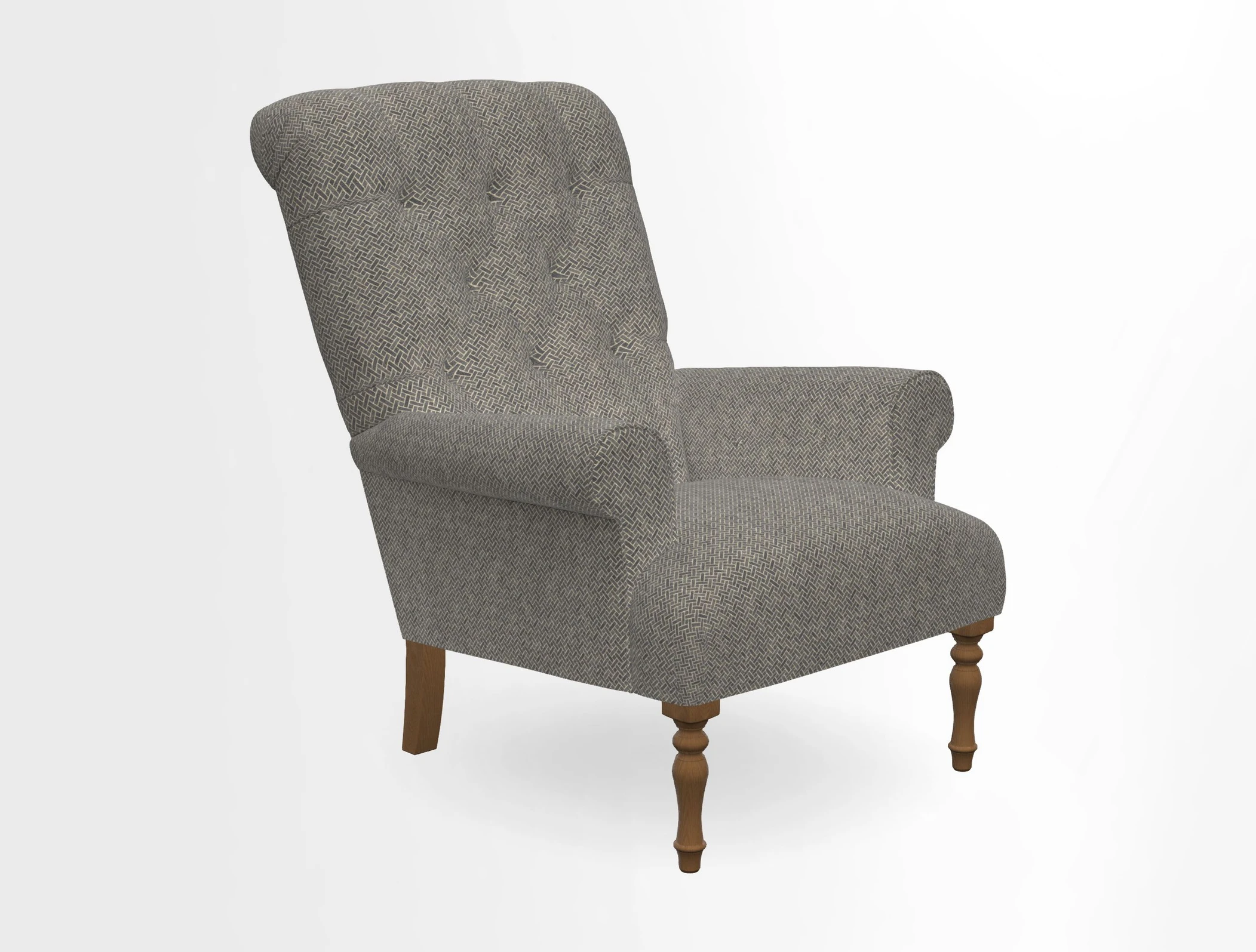 Chelsham Chair in Roxburgh Herringbone Paprika