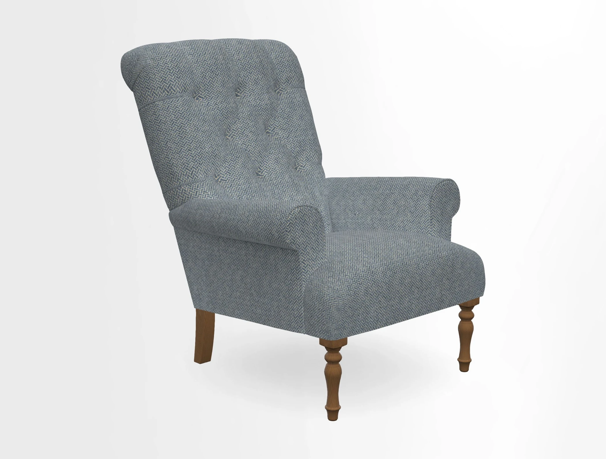 Chelsham Chair in Roxburgh Herringbone Paprika