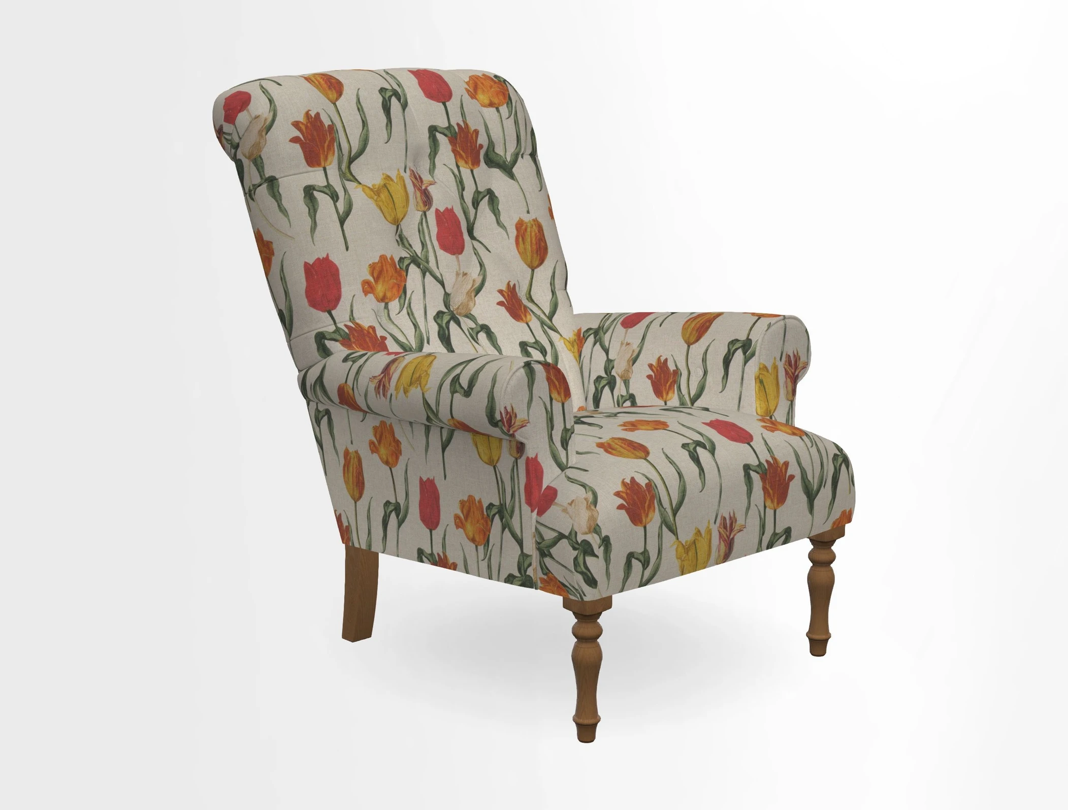 Chelsham Chair in Roxburgh Herringbone Paprika