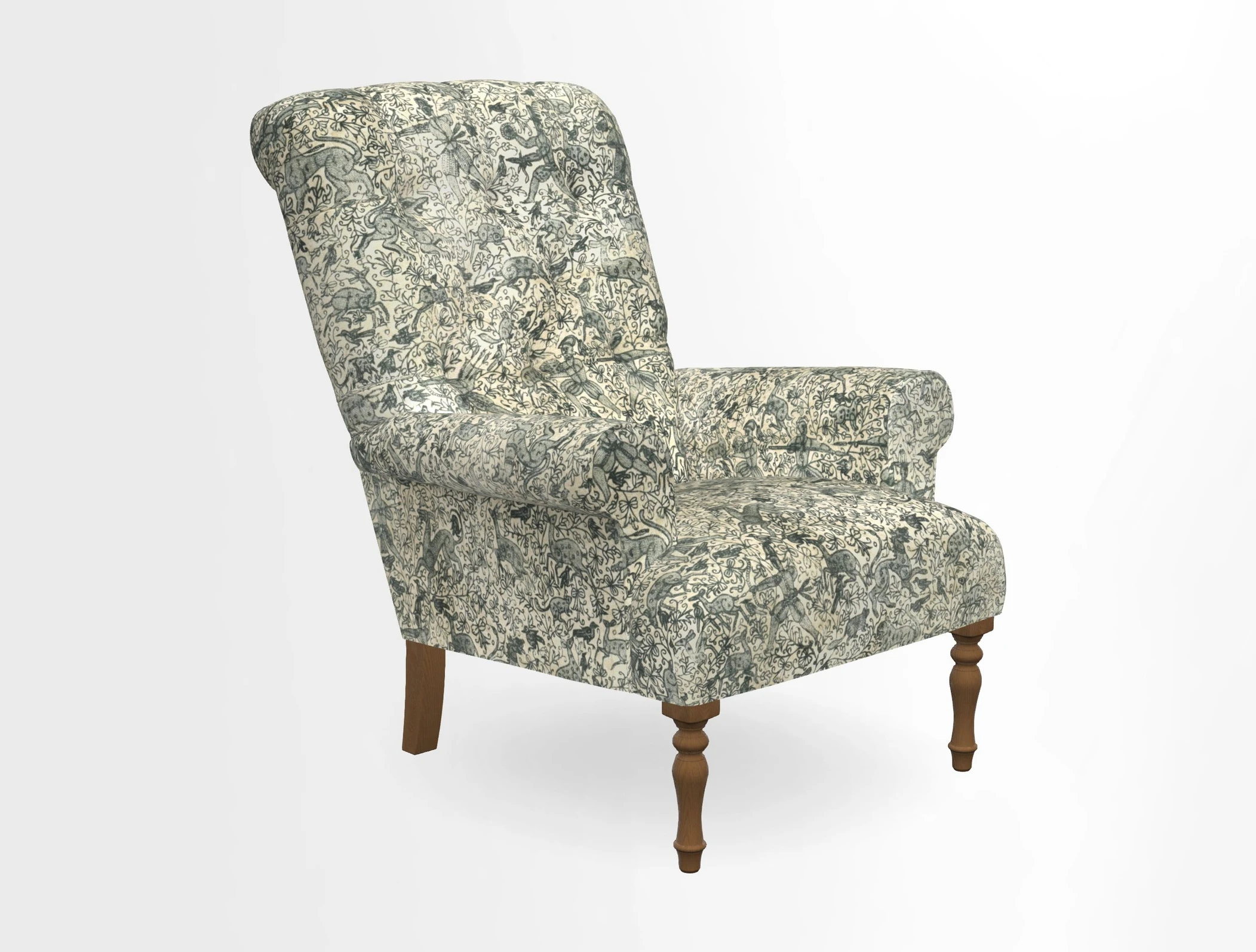 Chelsham Chair in Roxburgh Herringbone Paprika