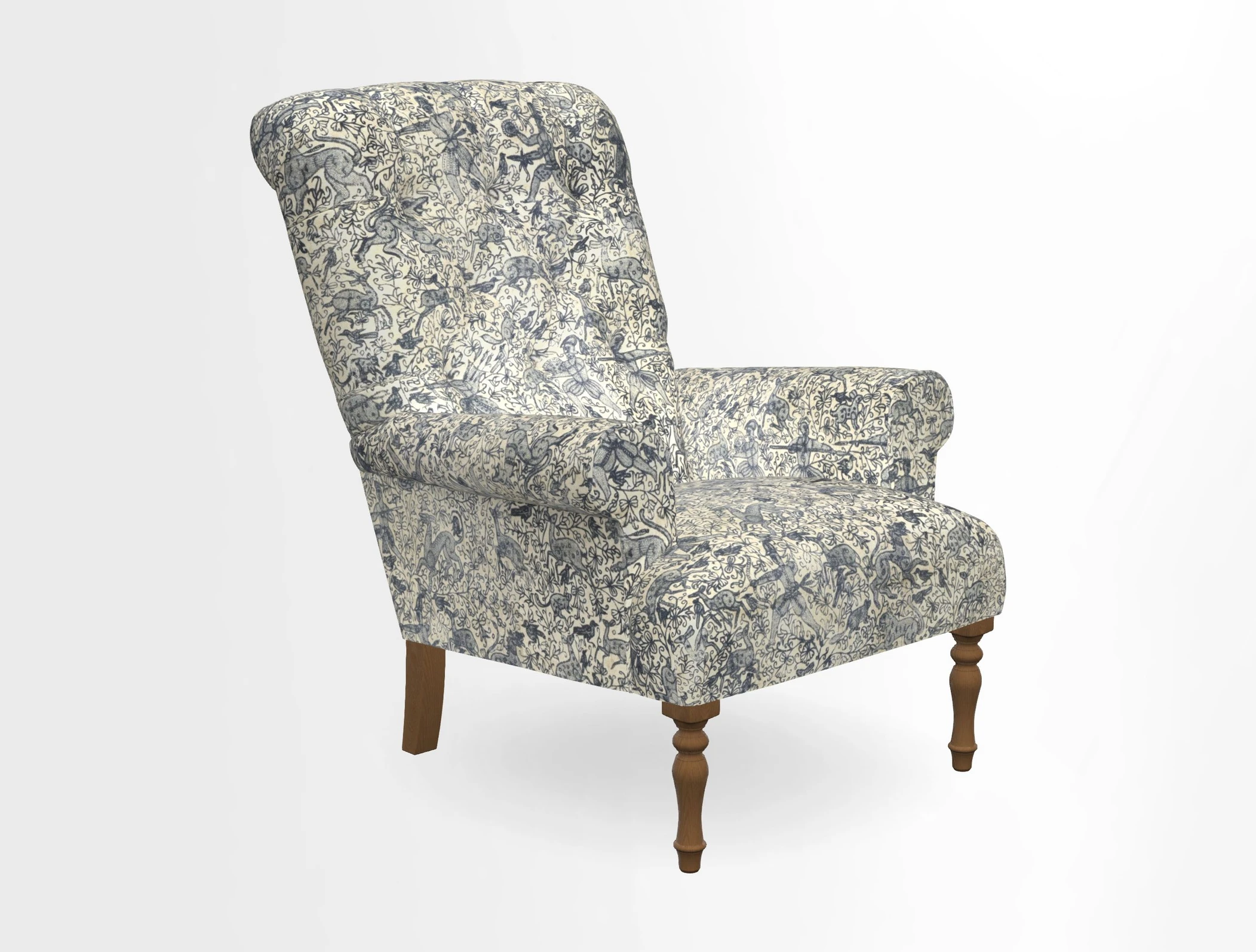 Chelsham Chair in Roxburgh Herringbone Paprika