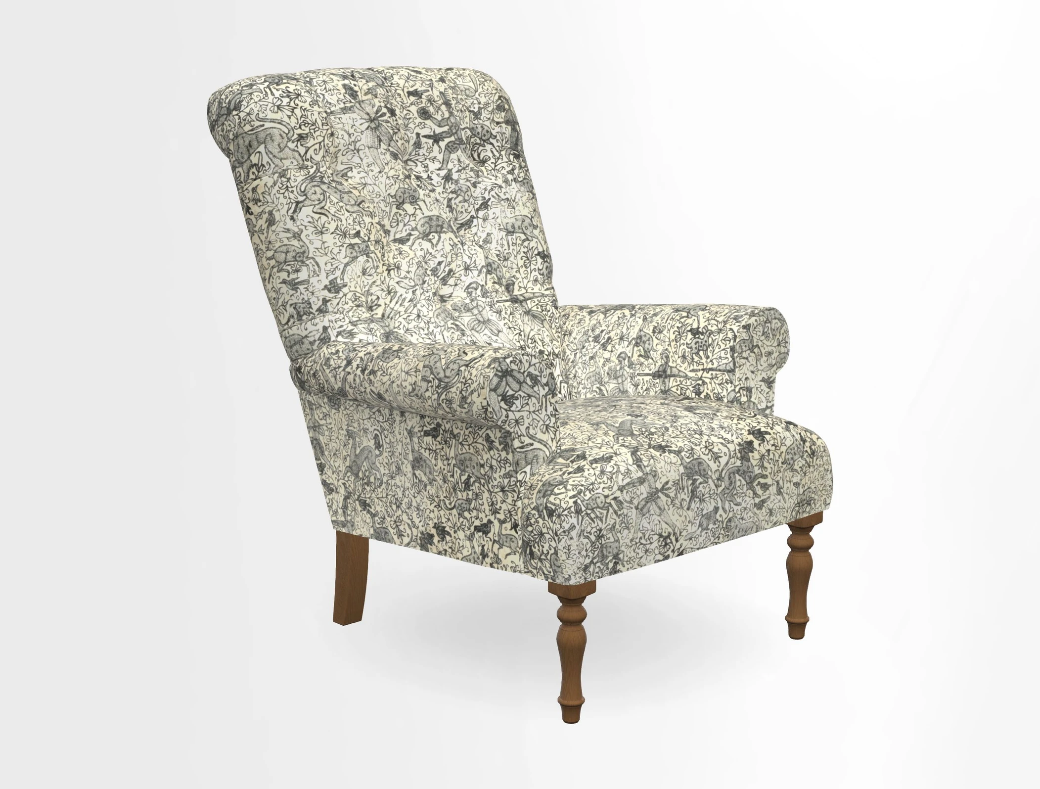 Chelsham Chair in Roxburgh Herringbone Paprika