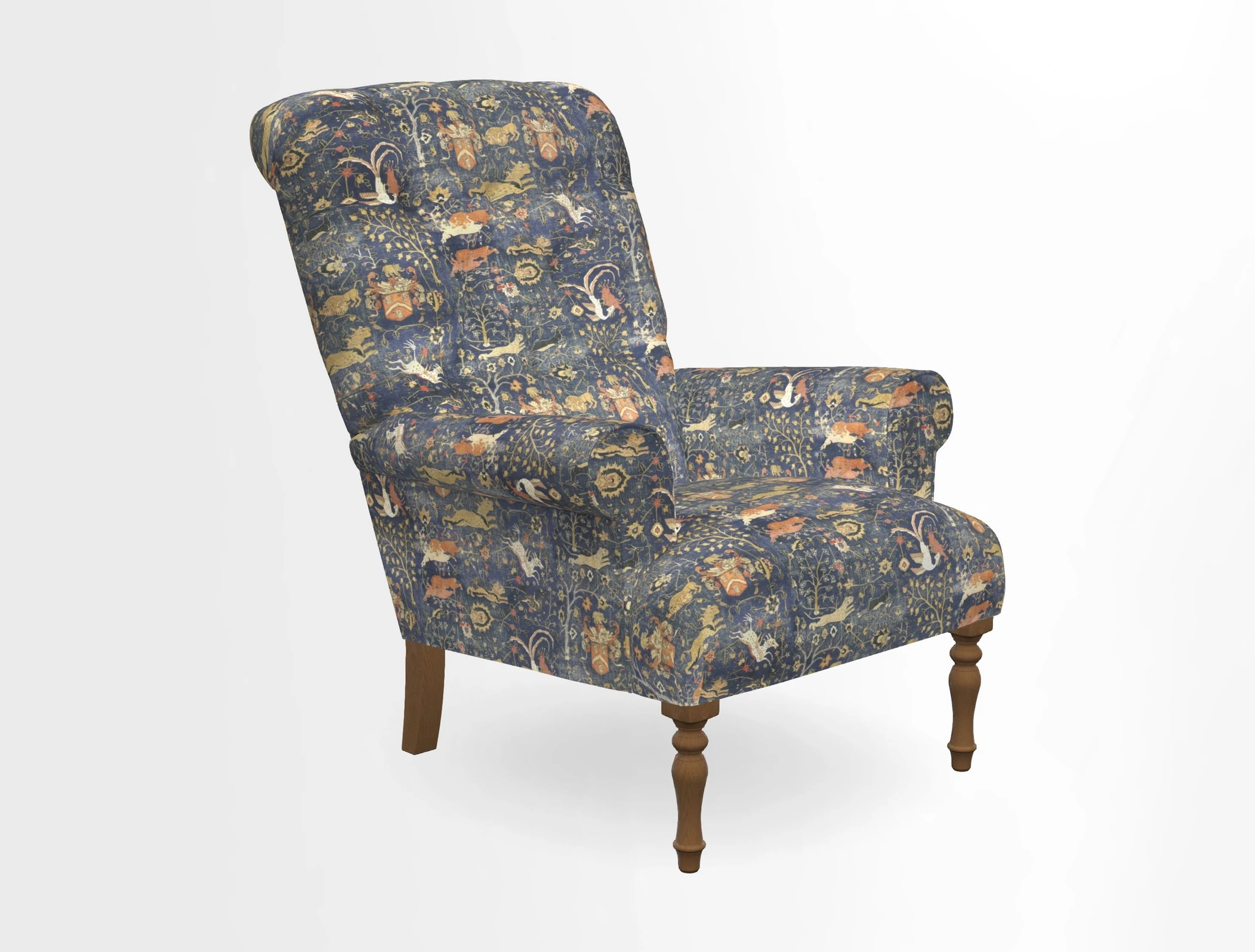 Chelsham Chair in Roxburgh Herringbone Paprika