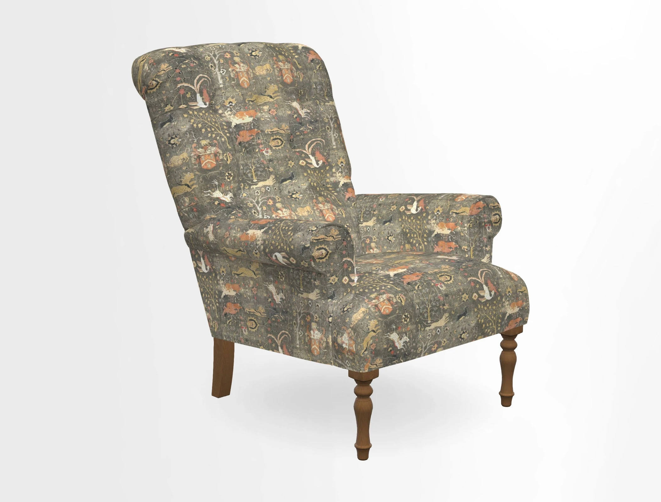 Chelsham Chair in Roxburgh Herringbone Paprika