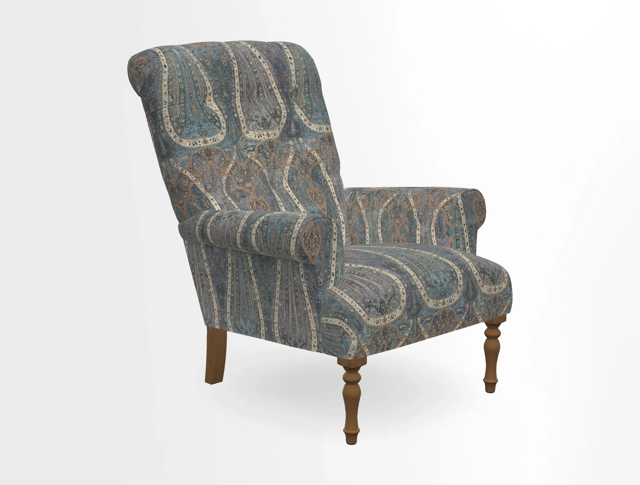 Chelsham Chair in Roxburgh Herringbone Paprika
