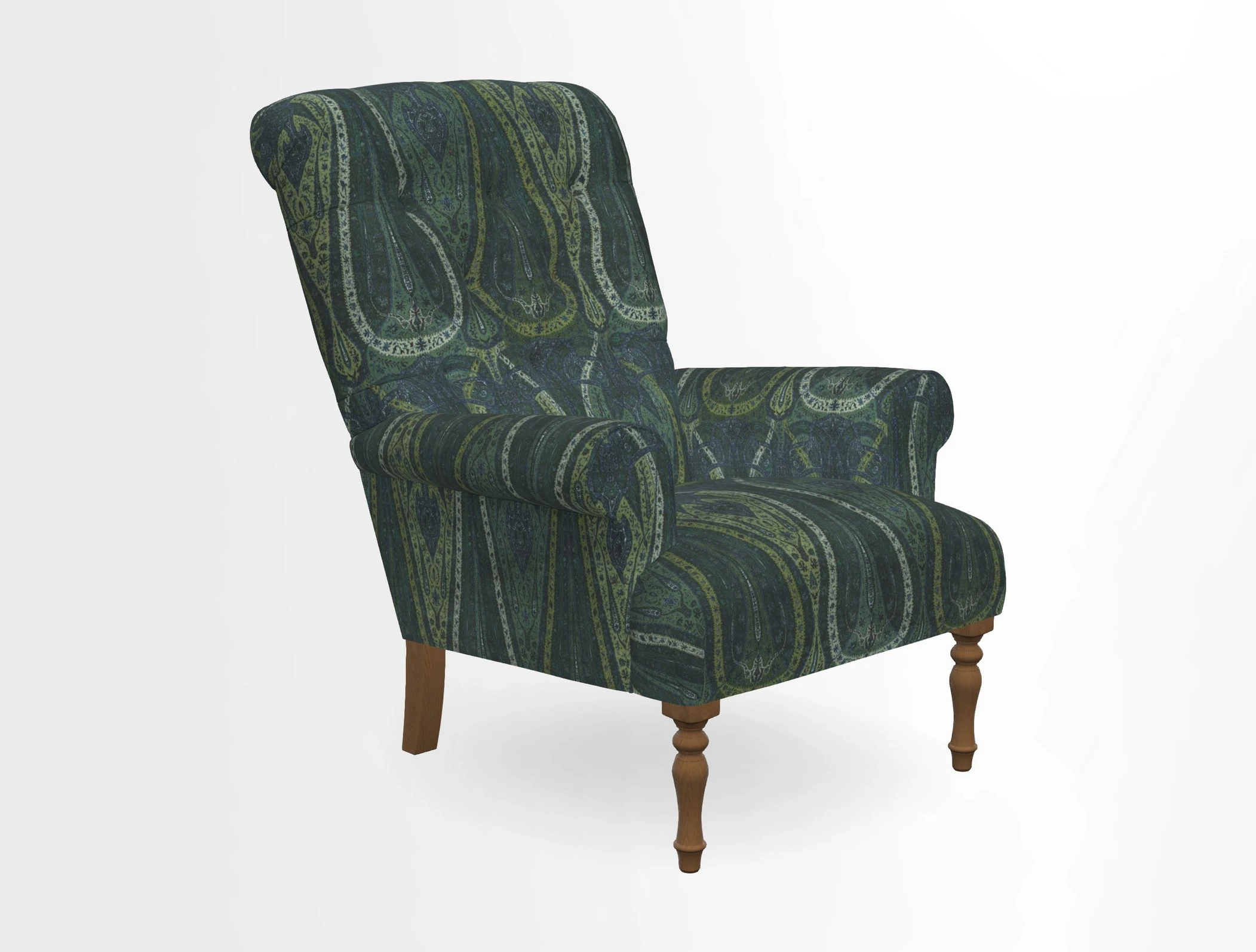 Chelsham Chair in Roxburgh Herringbone Paprika