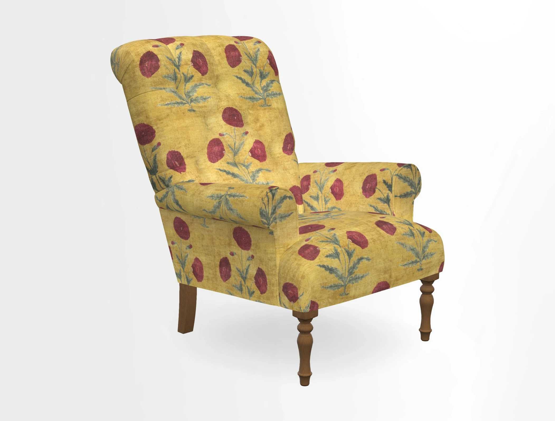 Chelsham Chair in Roxburgh Herringbone Paprika