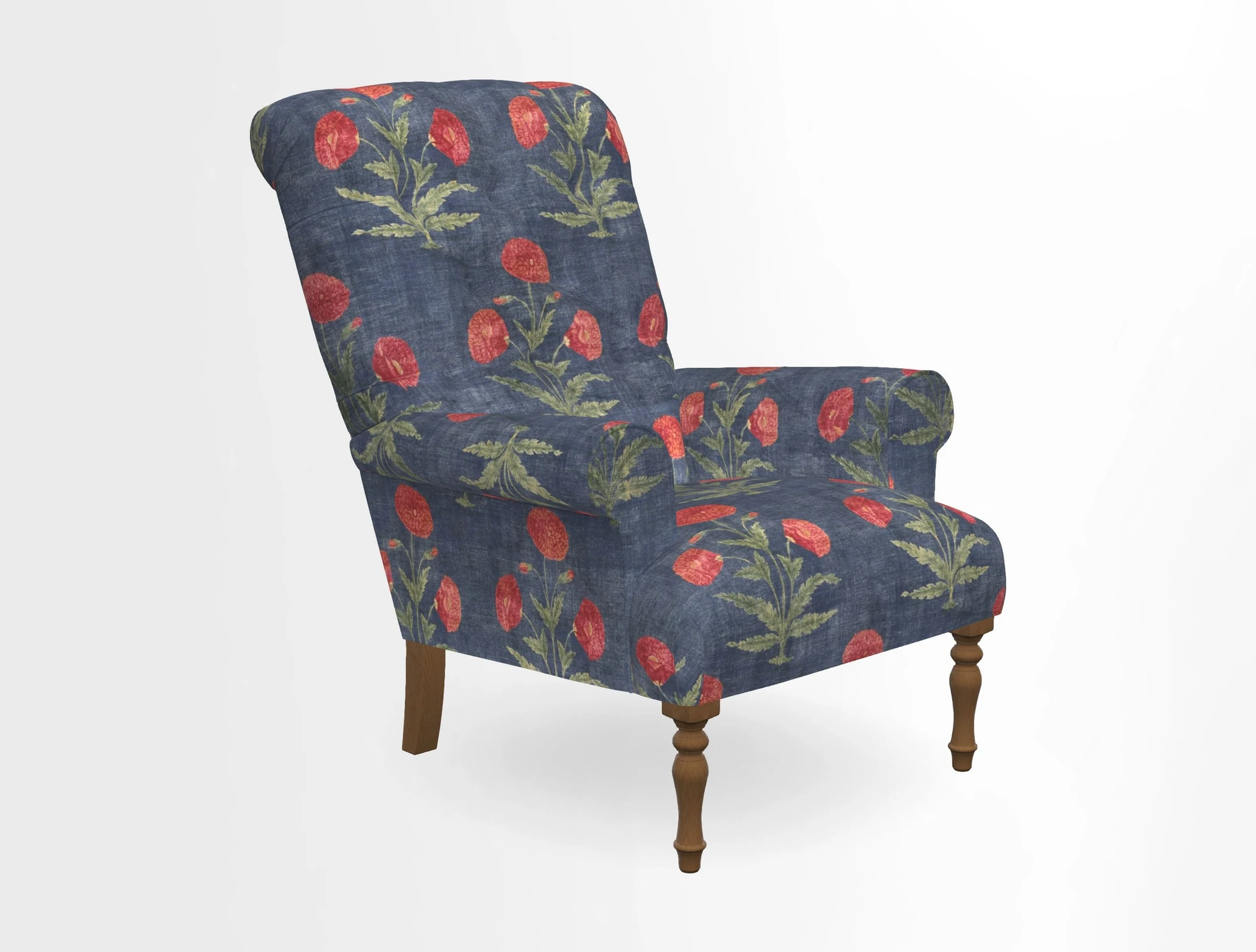 Chelsham Chair in Roxburgh Herringbone Paprika
