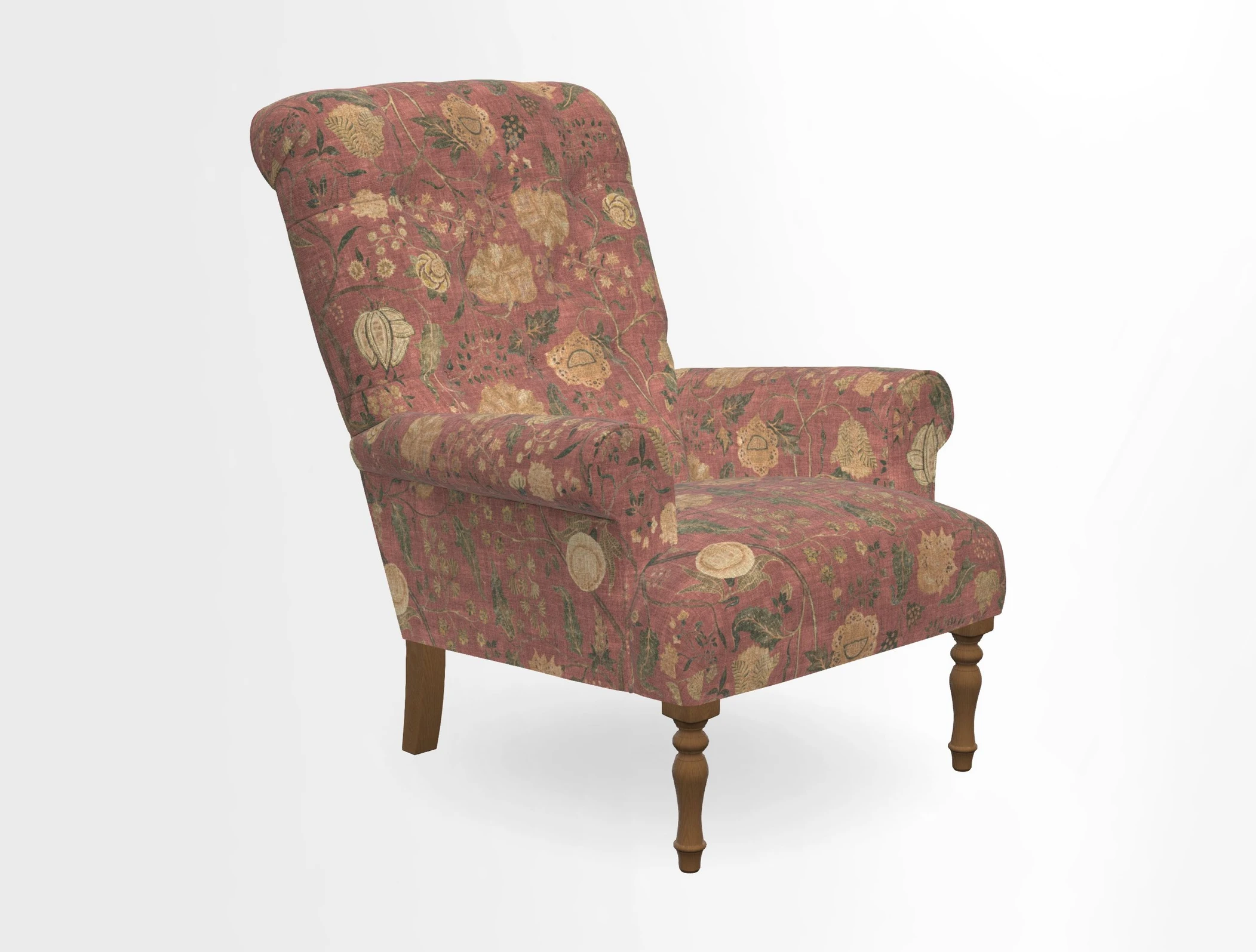 Chelsham Chair in Roxburgh Herringbone Paprika