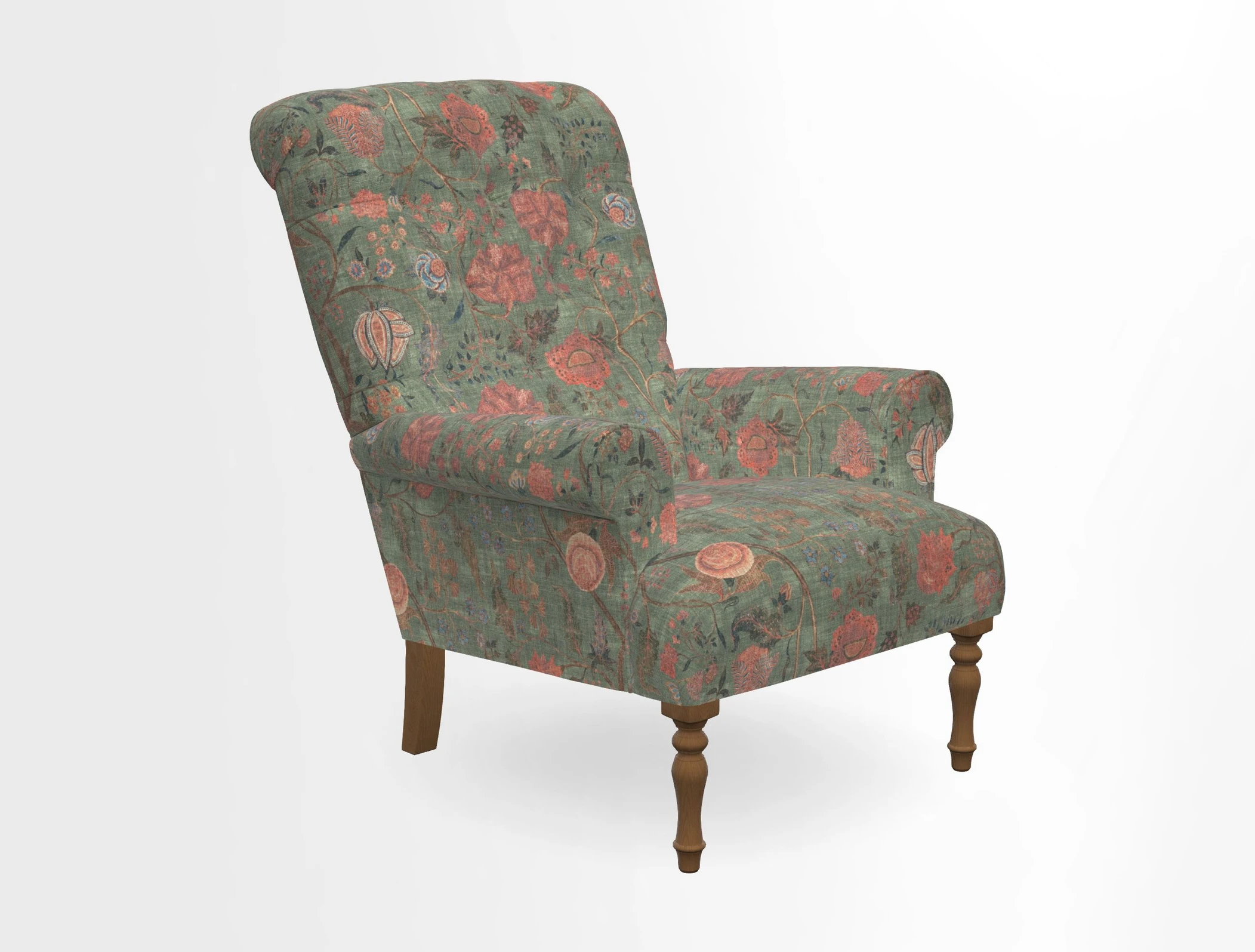Chelsham Chair in Roxburgh Herringbone Paprika