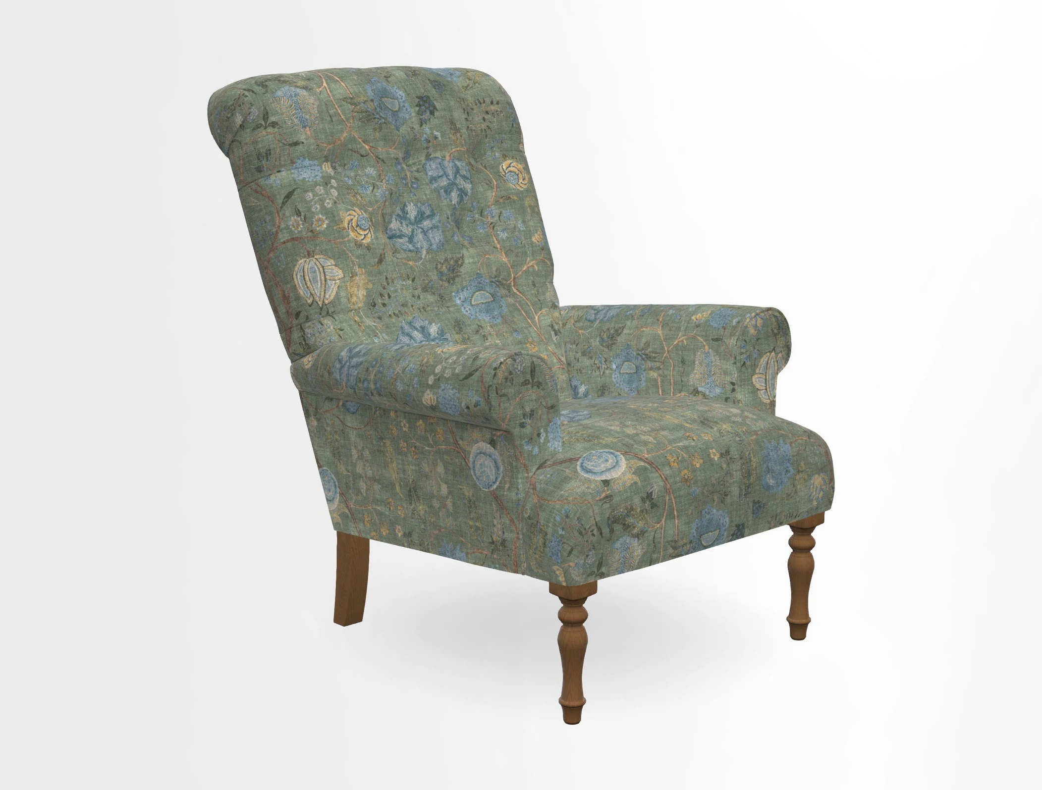 Chelsham Chair in Roxburgh Herringbone Paprika