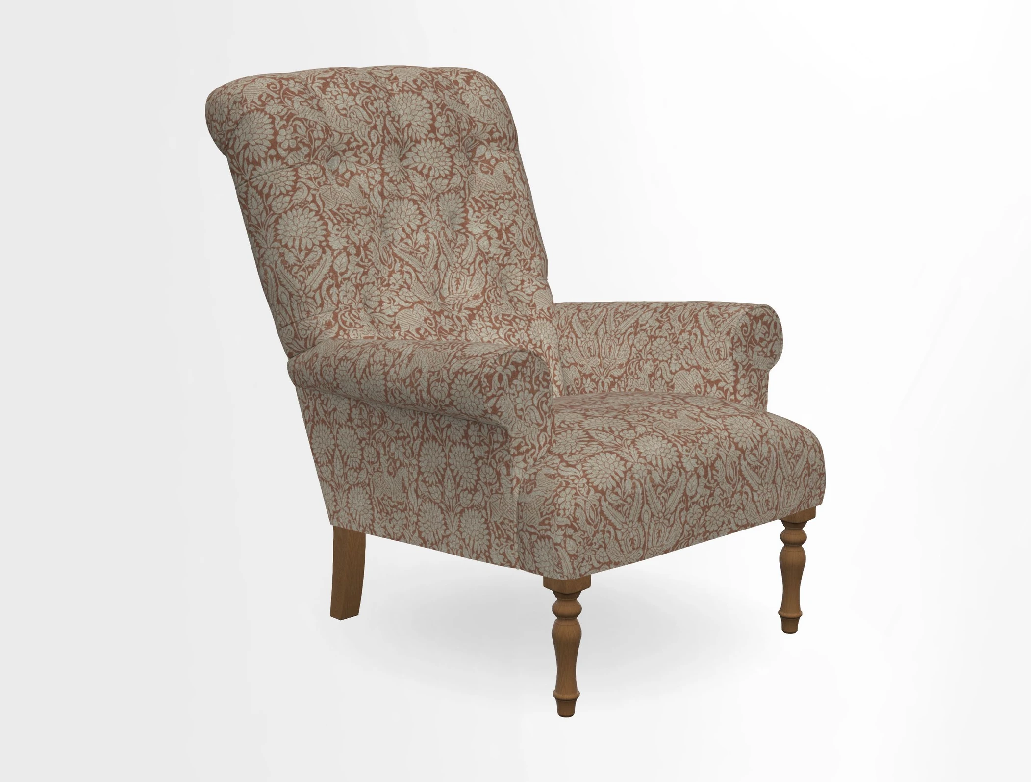 Chelsham Chair in Roxburgh Herringbone Paprika