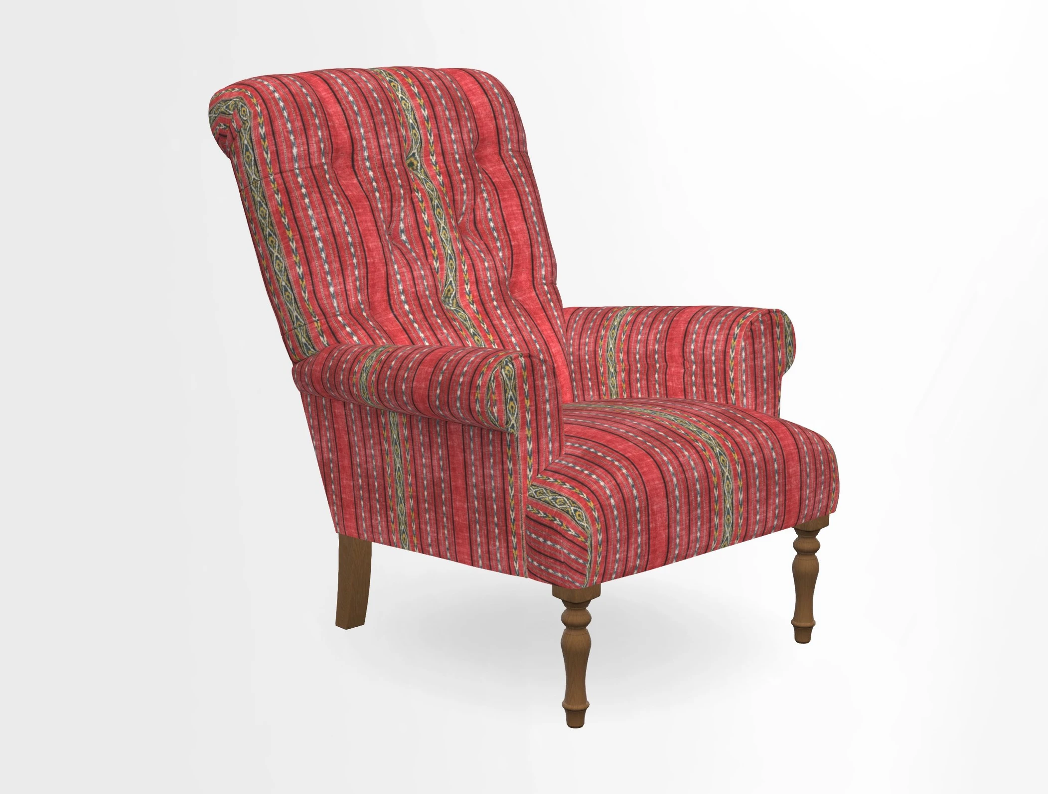 Chelsham Chair in Roxburgh Herringbone Paprika