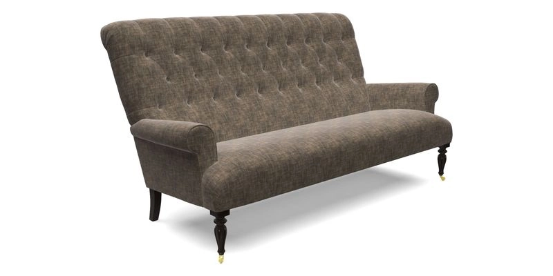 Chelsham 3 seater sofa in Two Tone Plain Biscuit