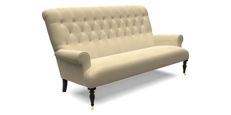 Chelsham 3 seater sofa in Two Tone Plain Biscuit