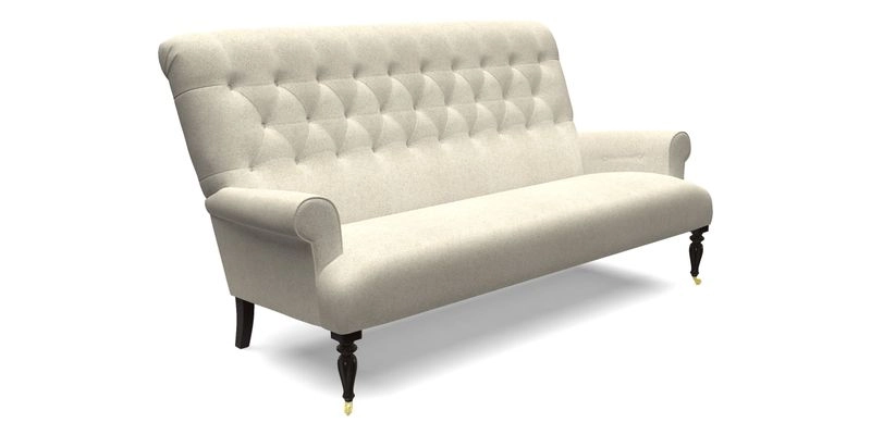 Chelsham 3 seater sofa in Two Tone Plain Biscuit