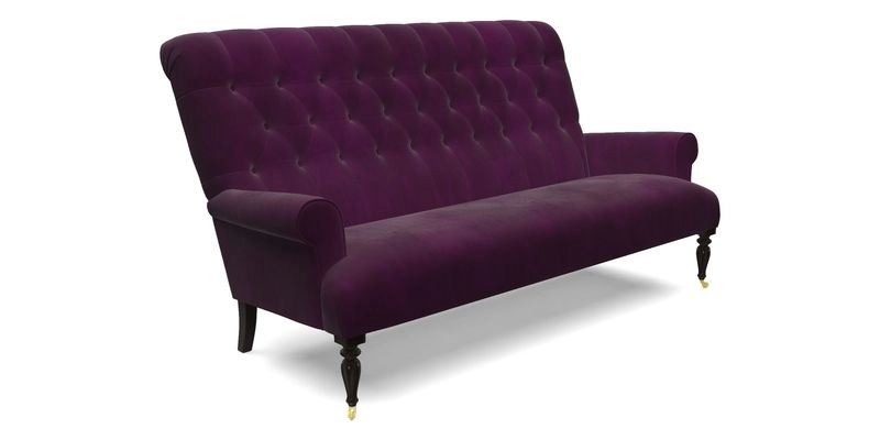 Chelsham 3 seater sofa in Two Tone Plain Biscuit