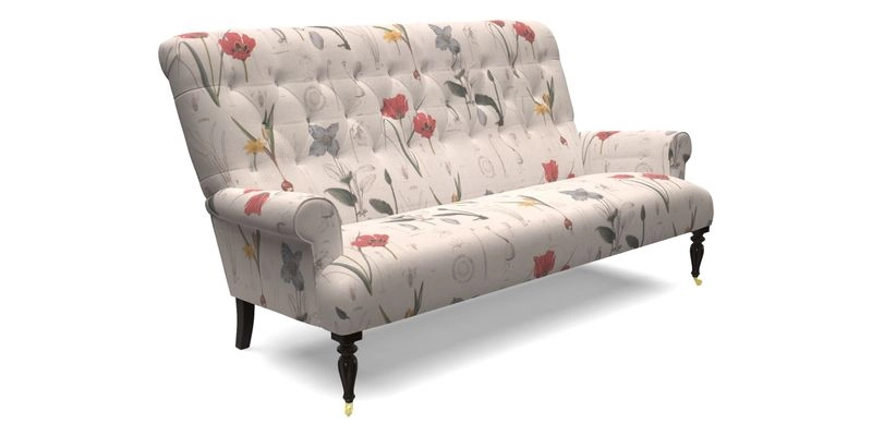 Chelsham 3 seater sofa in Two Tone Plain Biscuit
