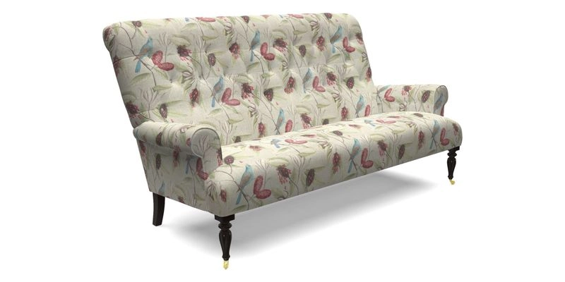 Chelsham 3 seater sofa in Two Tone Plain Biscuit