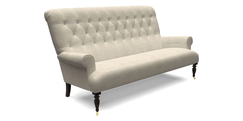 Chelsham 3 seater sofa in Two Tone Plain Biscuit