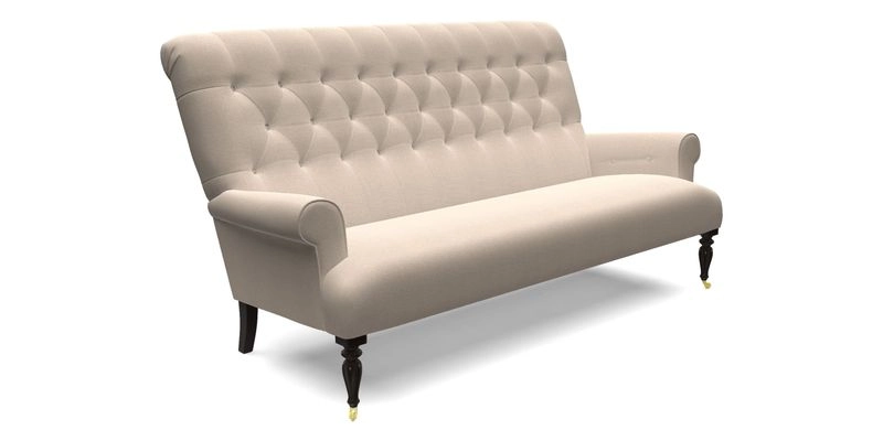 Chelsham 3 seater sofa in Two Tone Plain Biscuit