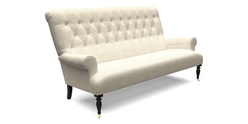Chelsham 3 seater sofa in Two Tone Plain Biscuit