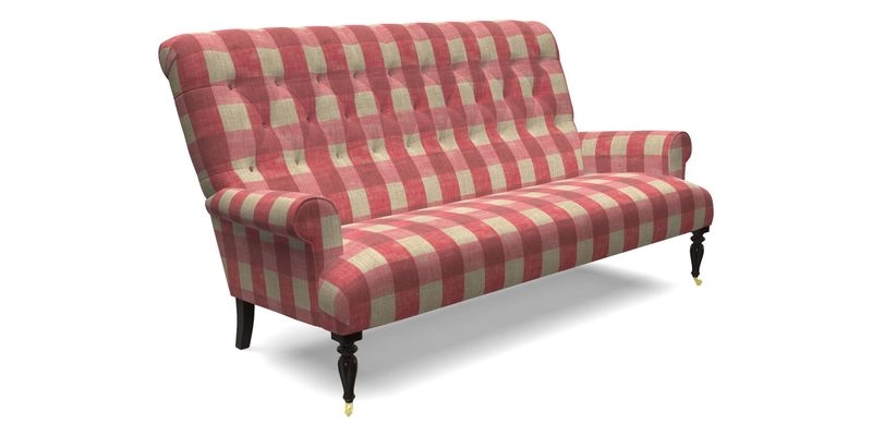 Chelsham 3 seater sofa in Two Tone Plain Biscuit