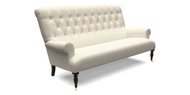 Chelsham 3 seater sofa in Two Tone Plain Biscuit