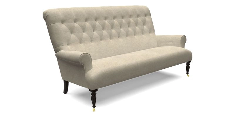 Chelsham 3 seater sofa in Two Tone Plain Biscuit