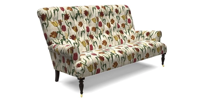 Chelsham 3 seater sofa in Two Tone Plain Biscuit