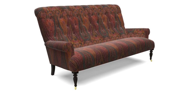 Chelsham 3 seater sofa in Two Tone Plain Biscuit