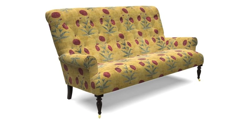 Chelsham 3 seater sofa in Two Tone Plain Biscuit