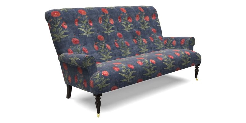 Chelsham 3 seater sofa in Two Tone Plain Biscuit