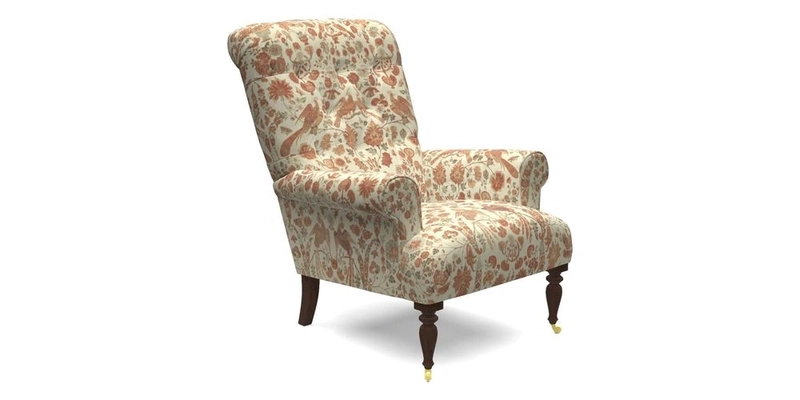Chelsham Chair in Roxburgh Herringbone Paprika