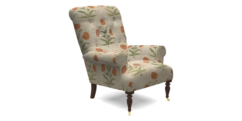 Chelsham Chair in Roxburgh Herringbone Paprika