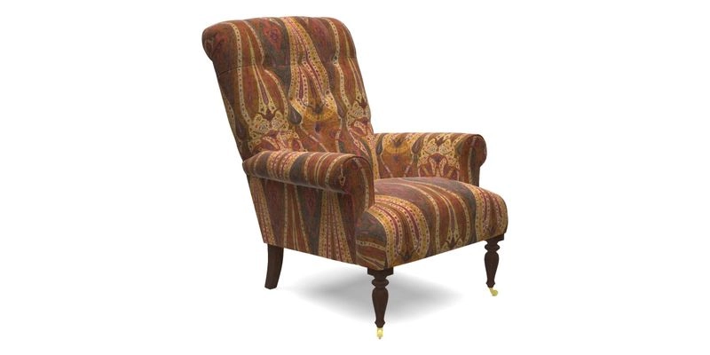 Chelsham Chair in Roxburgh Herringbone Paprika