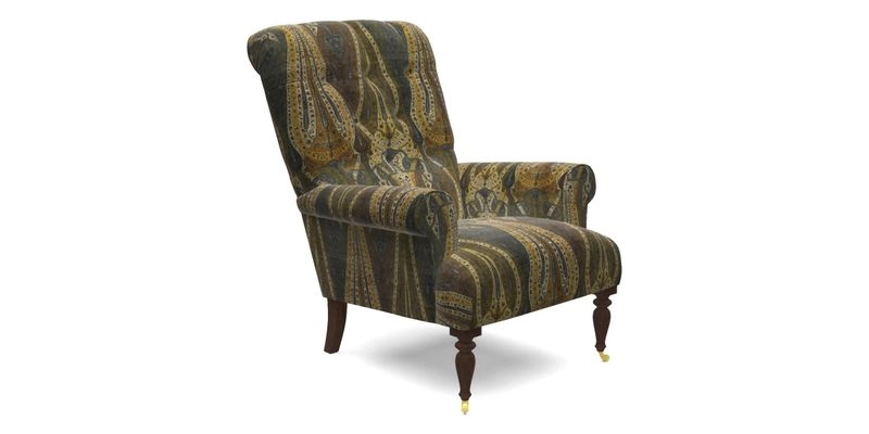 Chelsham Chair in Roxburgh Herringbone Paprika