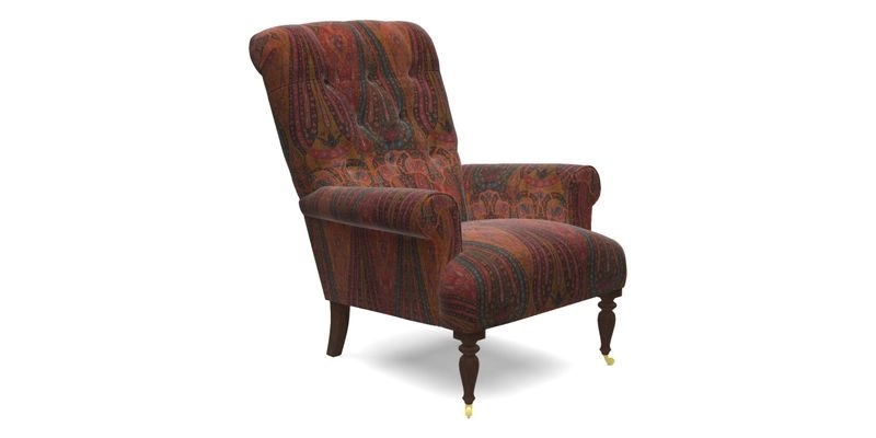 Chelsham Chair in Roxburgh Herringbone Paprika