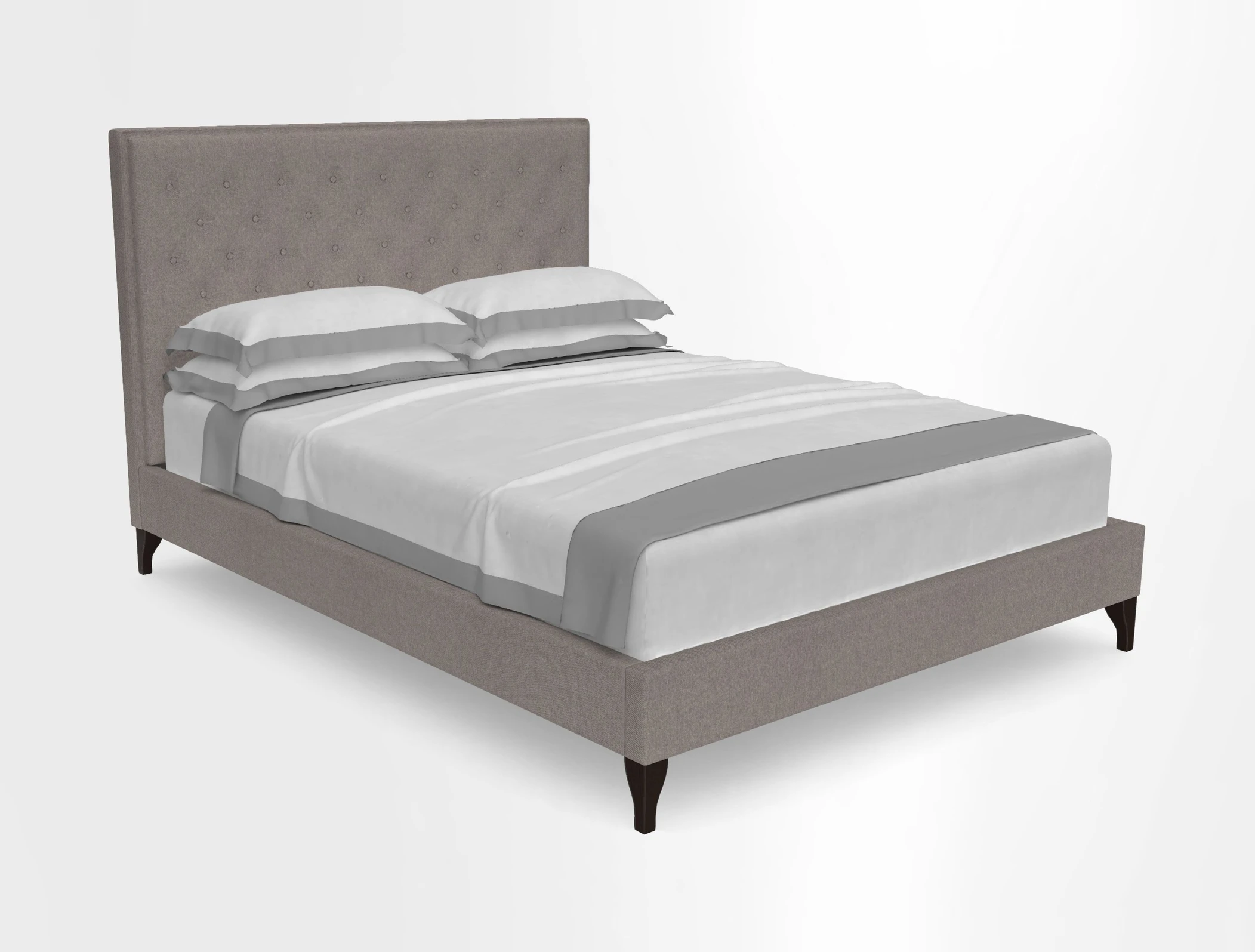 Camden King Bed in Omega Velvet Brass & Pampas Saffron
