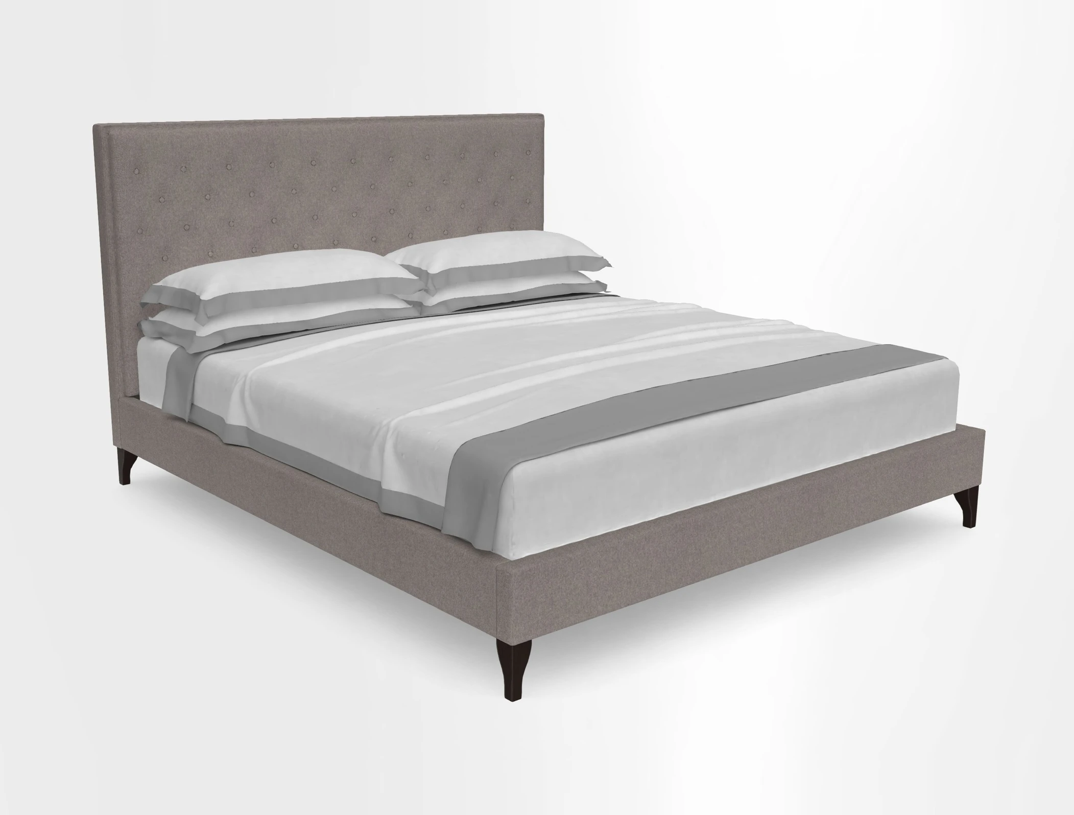 Camden King Bed in Omega Velvet Brass & Pampas Saffron