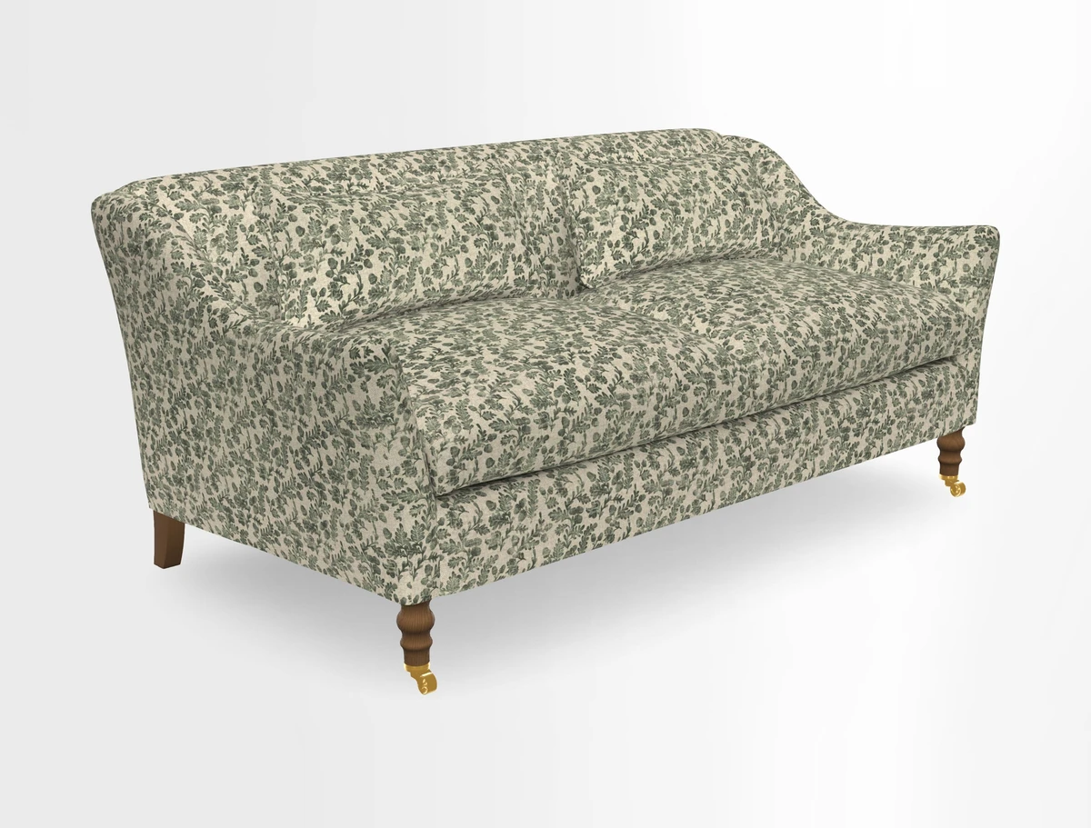 Cromer 3 Seater Sofa in RHS Botanicals Henry Moon Lions Tail Terracotta